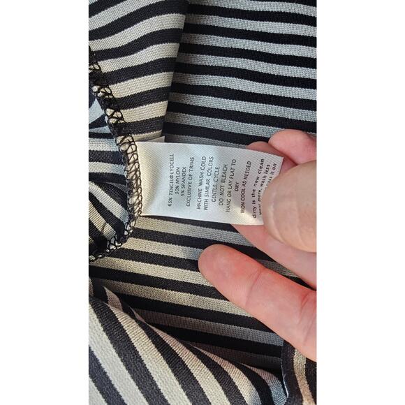 NWOT Toad & Co Paseo striped active skirt with zip pocket stretch pencil comfort - Picture 4 of 9